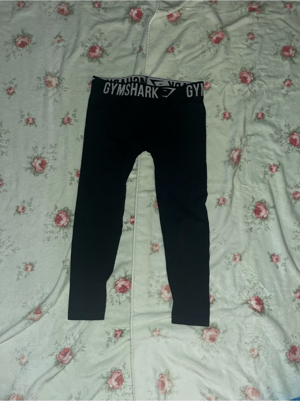 Gymshark Black Leggings with Branded Waistband
